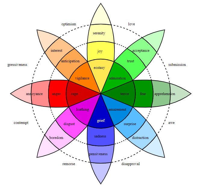 Plutniks Wheel of Emotions emotieregulatie emotiekennis
